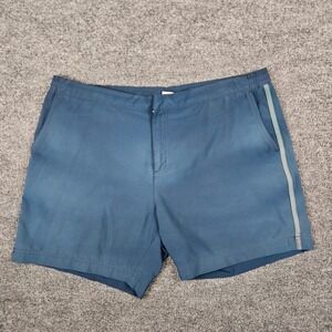 Fair Harbor Swim Trunks‎ Shorts Men's 36 Blue Elastic Lined 6" Inseam XL
